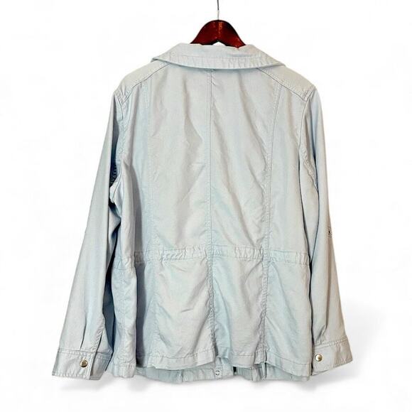 Talbots Light Blue Tencel Drawstring Jacket – Women’s 2X - Picture 4 of 8